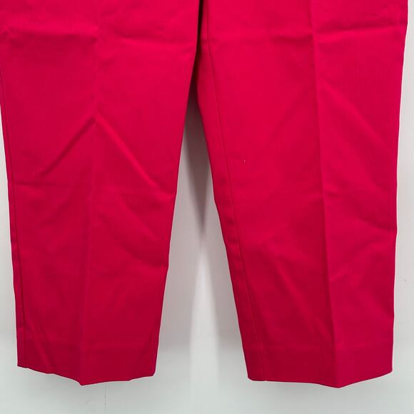 Susan Graver Crop Zip Pants Trousers Dark Pink Womens Size 4 Smooth Front - Picture 4 of 10